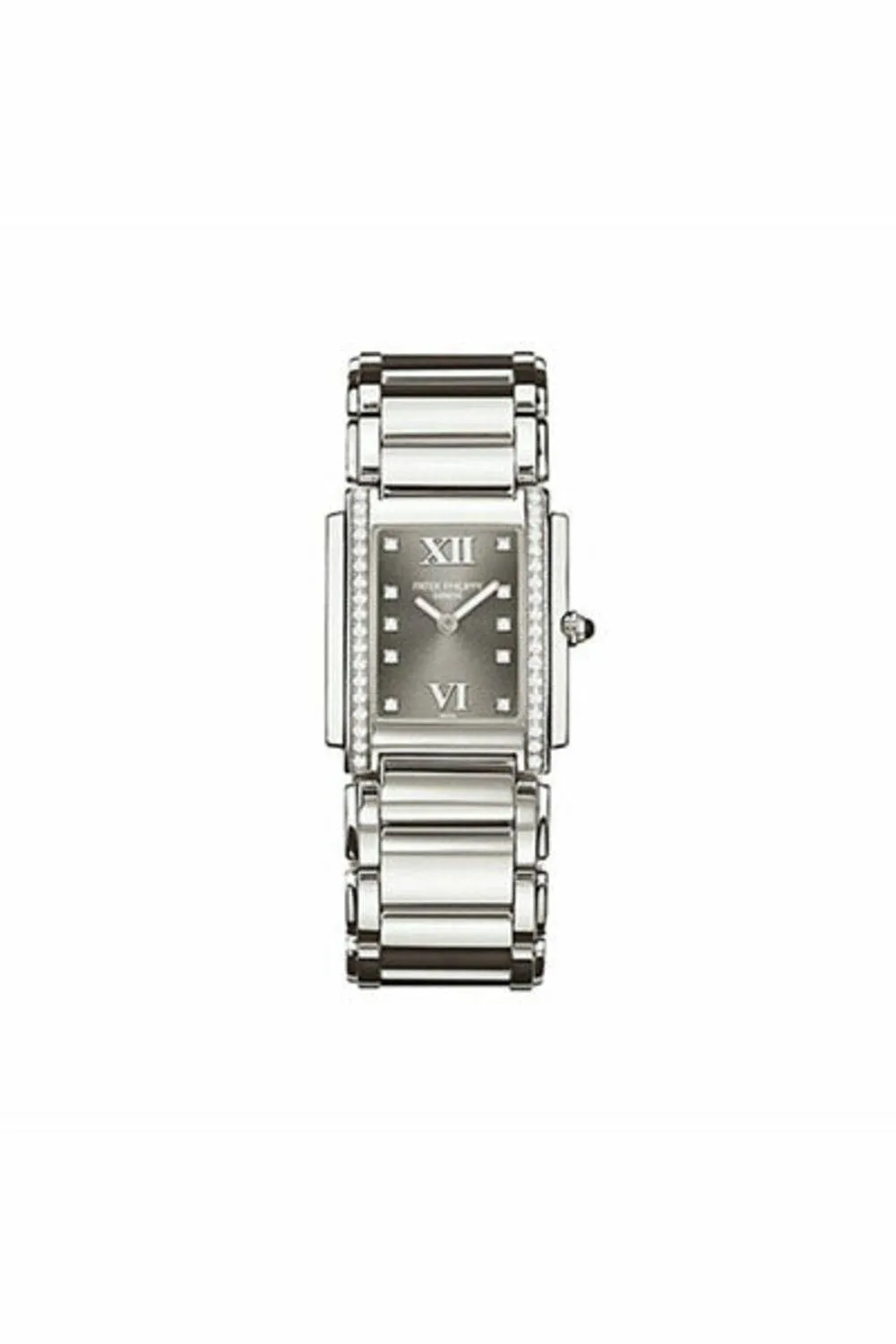 patek philippe twenty-4 quartz grey dial