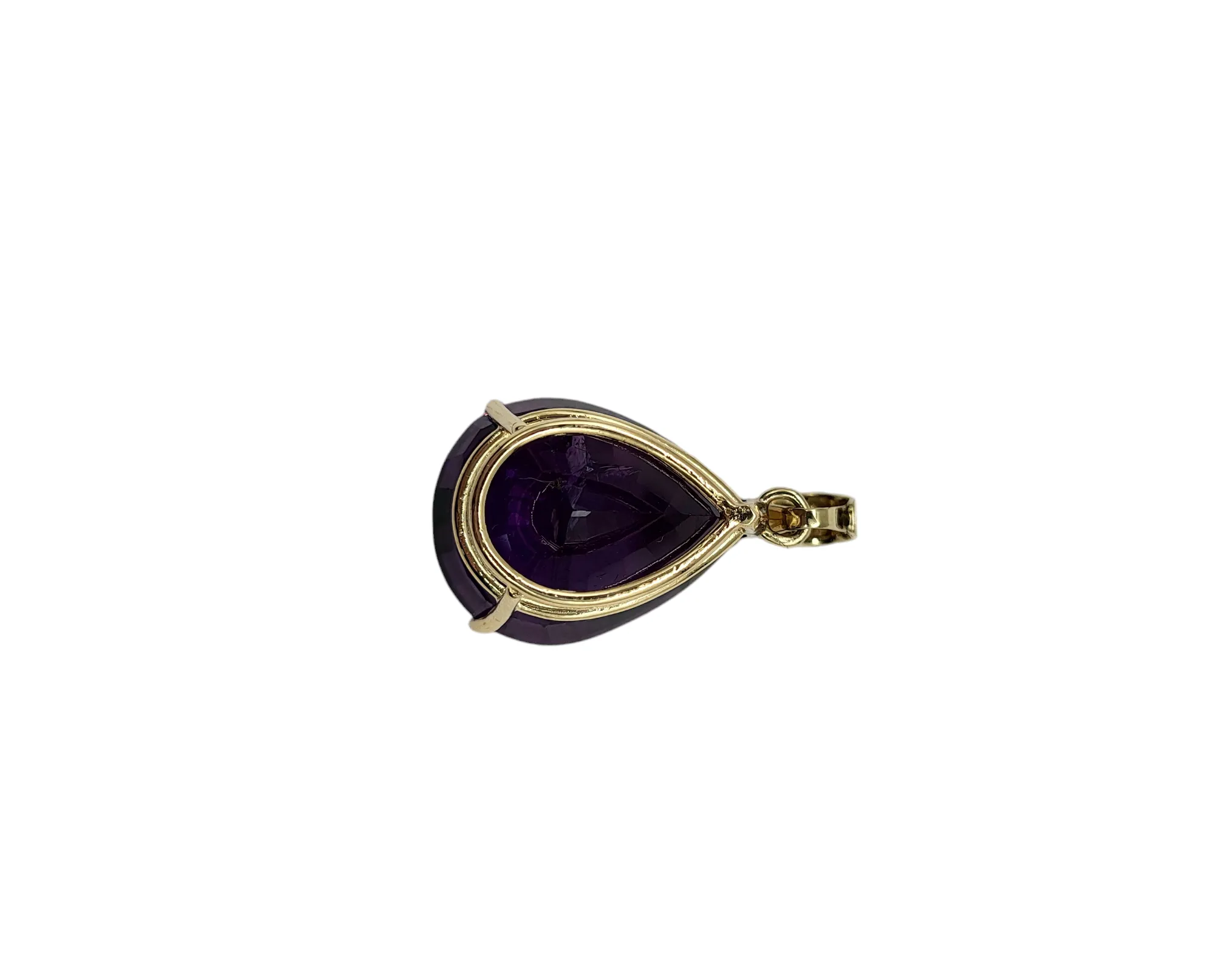 Pear-Shaped Amethyst Pendant