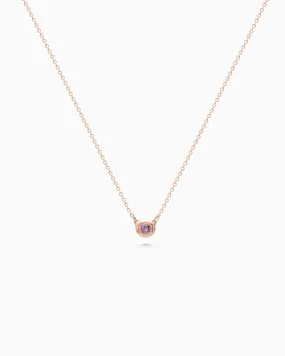 Pebble Stone Necklace | Rose Gold