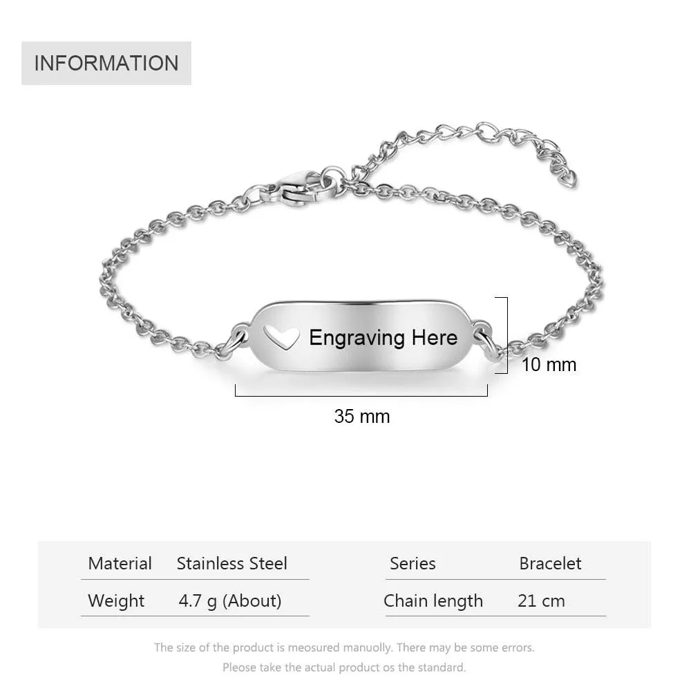 Personalized Hollow-Out Bracelet Customized Accessory for Women