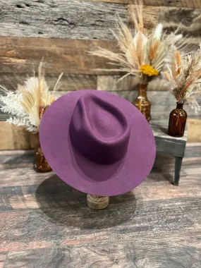 Plum Felt Hat