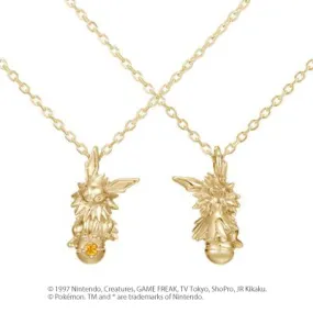 [Pokémon]Jolteon & Pokéball necklace  K18 yellow gold