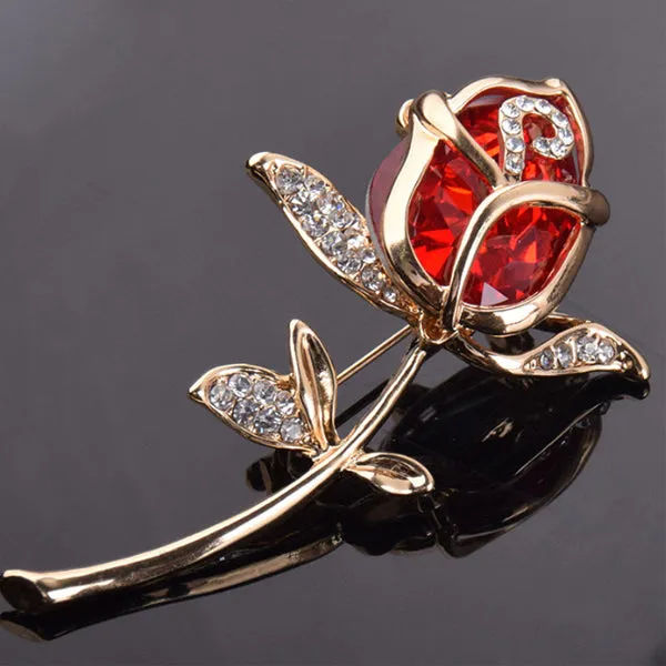 Red Rose Brooch 紅玫瑰胸針 KCHM1168