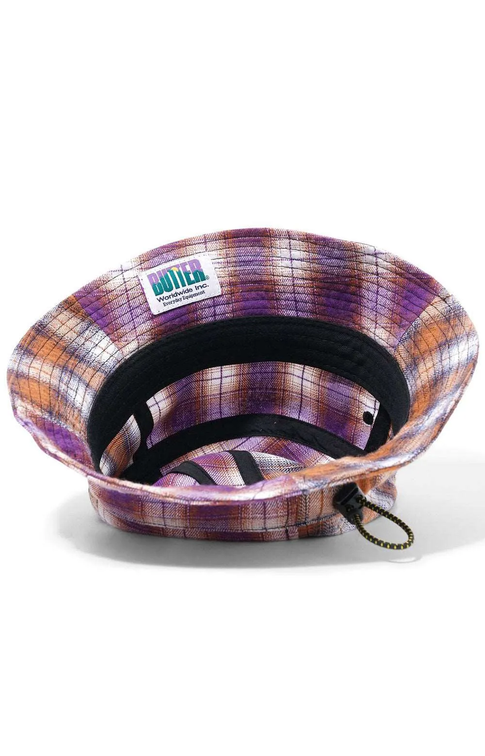 Reversible Patchwork Plaid Bucket Hat