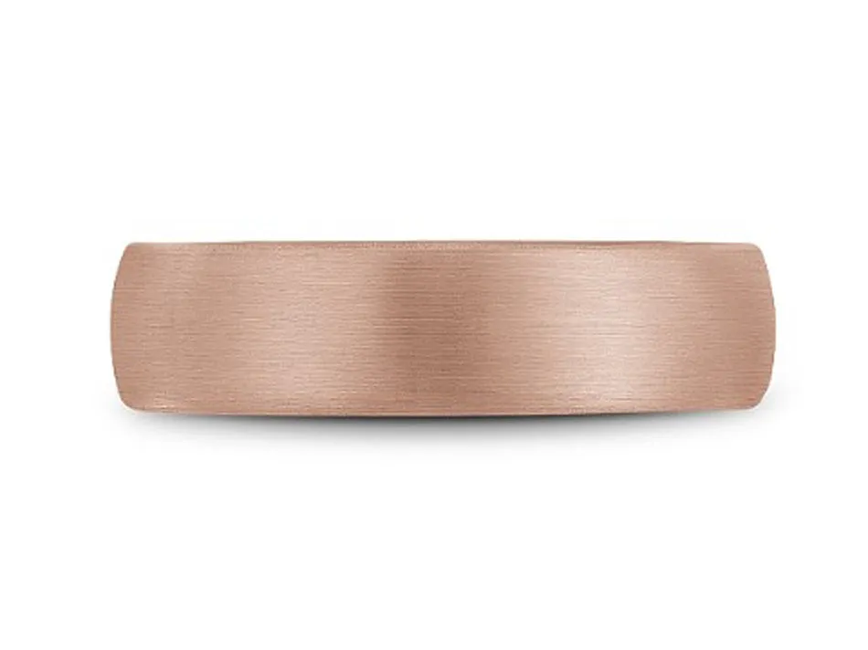 Rose Gold and Gray Tantalum Men's Wedding Band