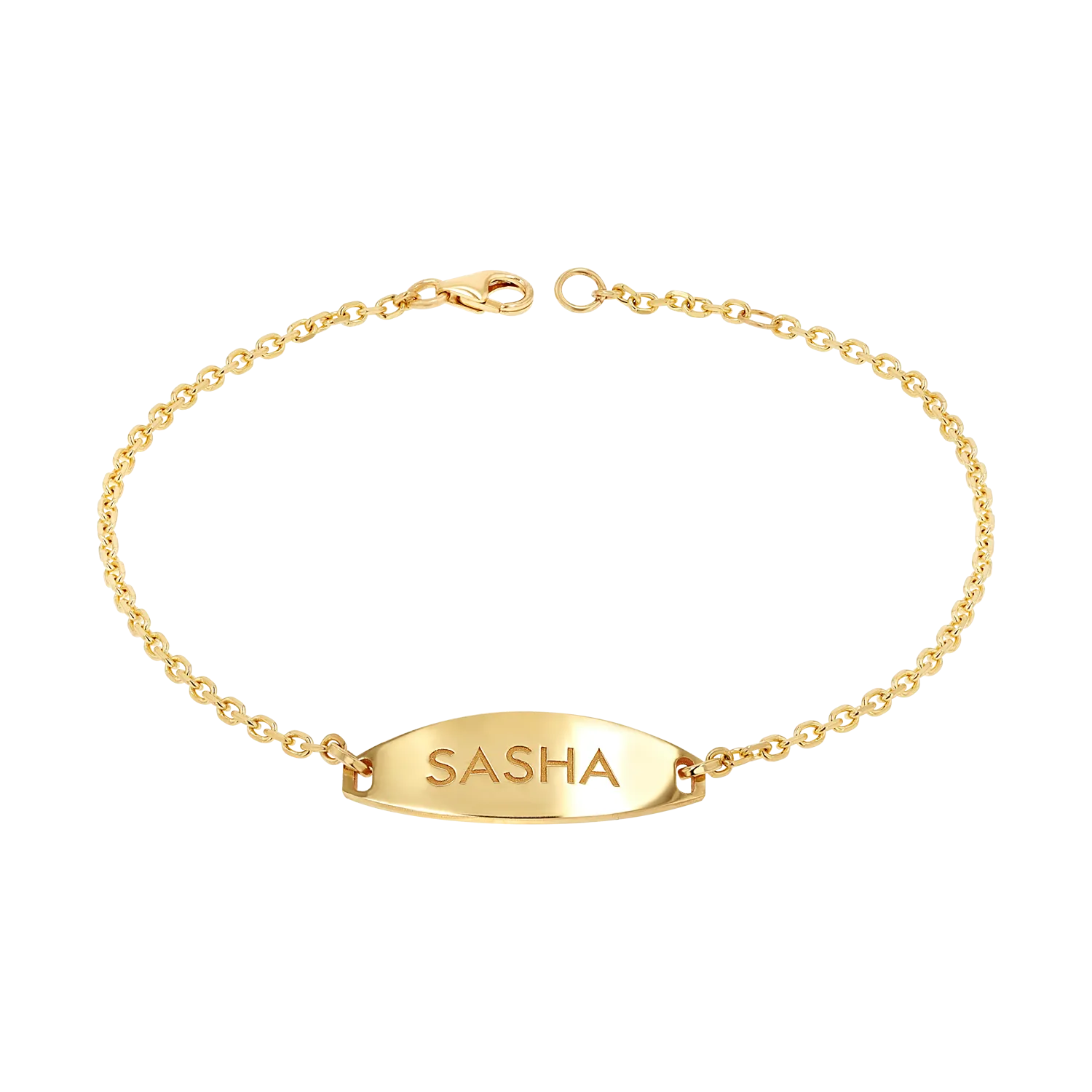 Signature Elongated Oval ID Engravable Bracelet