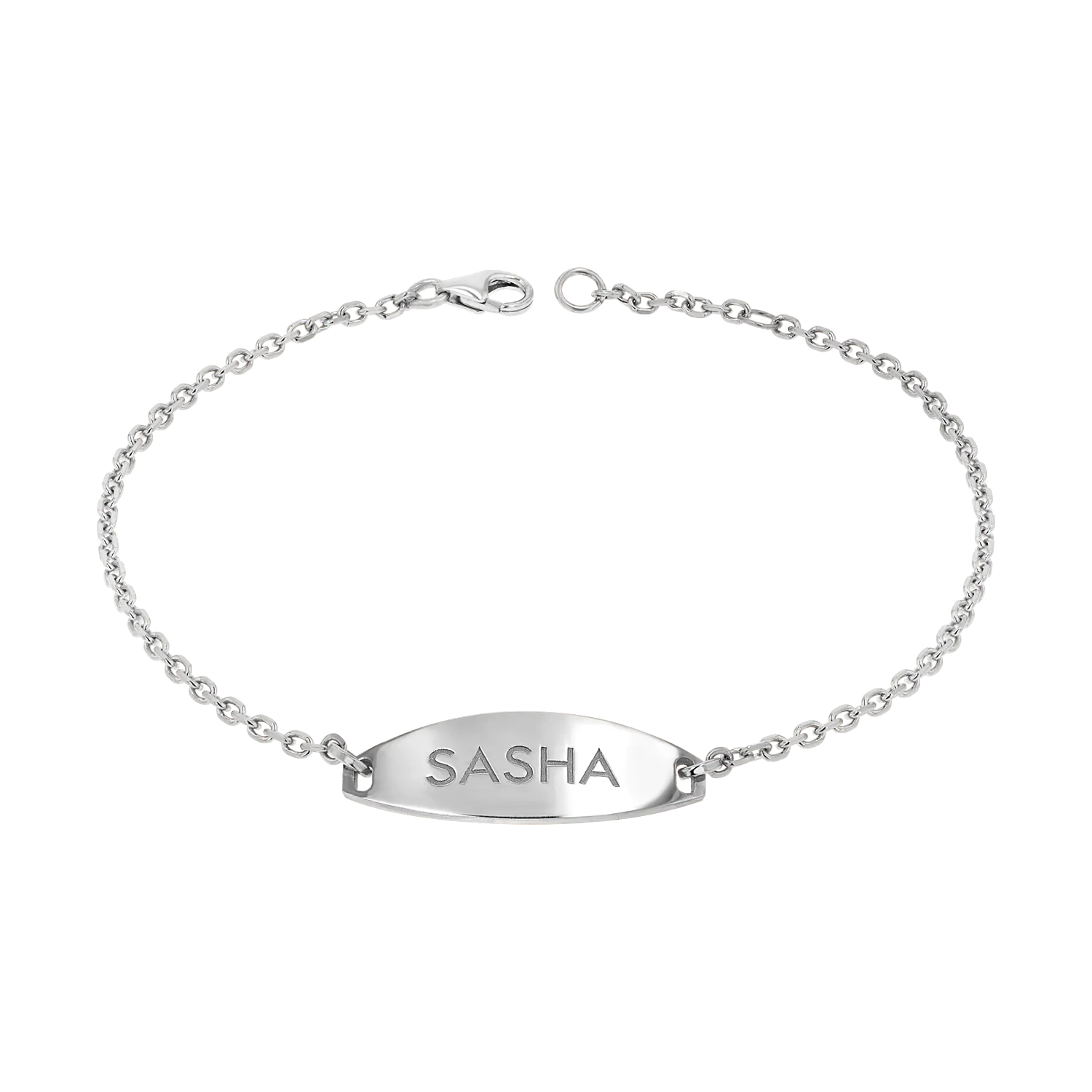 Signature Elongated Oval ID Engravable Bracelet