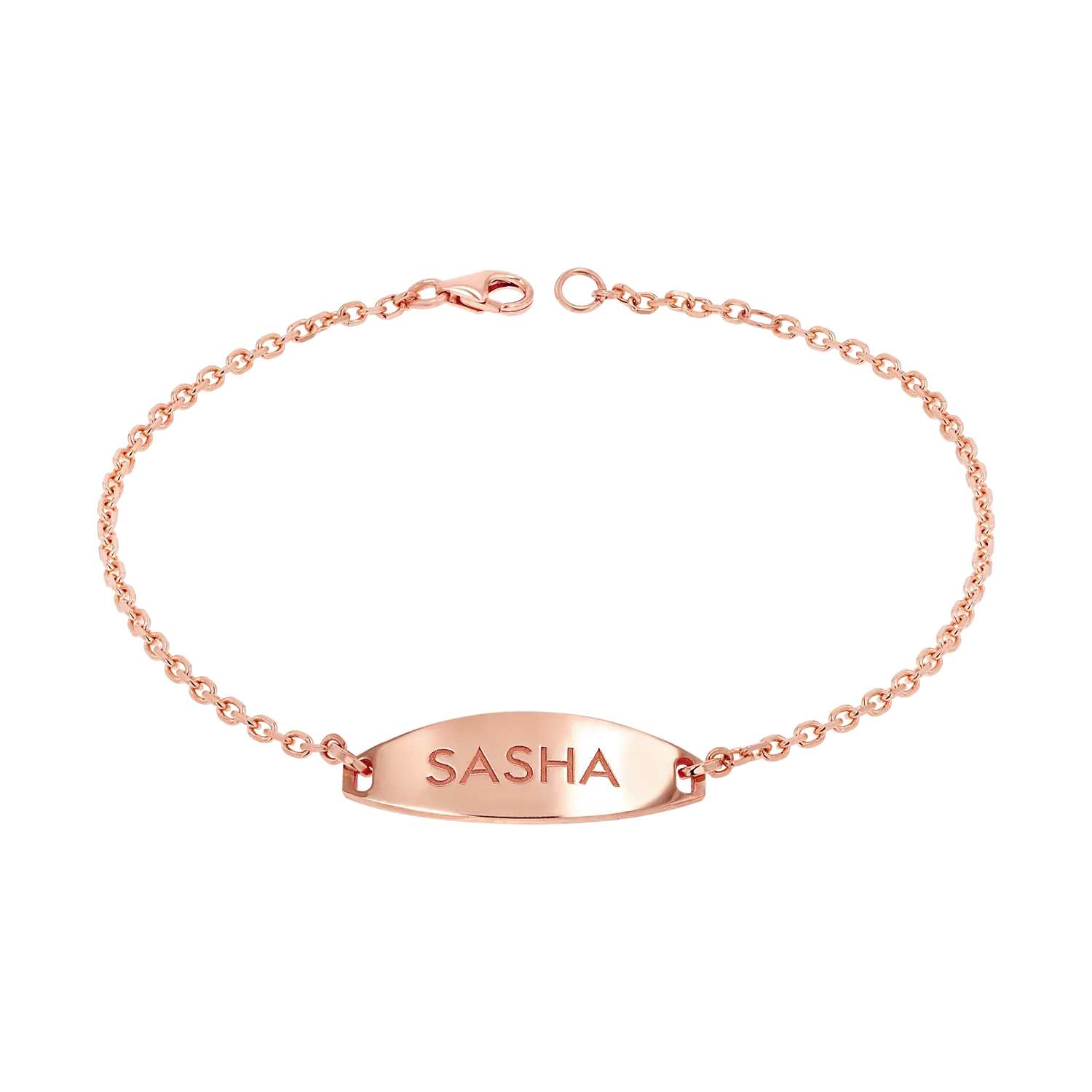 Signature Elongated Oval ID Engravable Bracelet