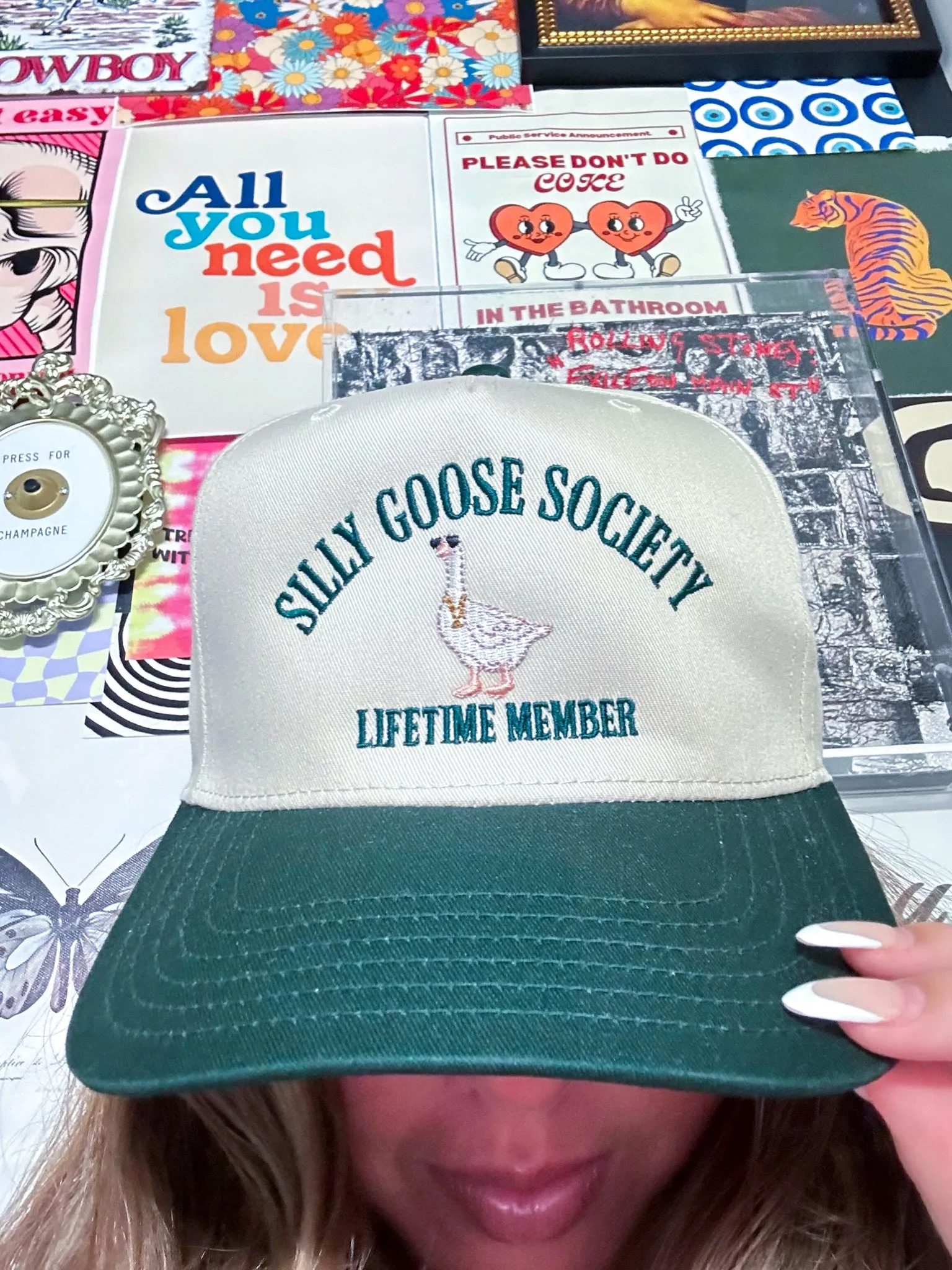 Silly Goose Society Wide Brim Trucker Hat