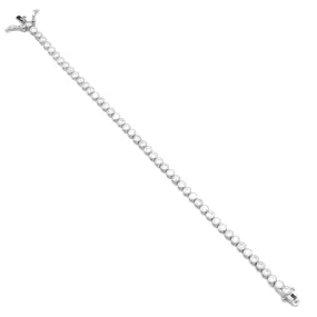 Silver Cubic Zirconia Tennis Bracelet