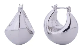 SJE310729 14K Dipped Puffy Cloud Hoop Earrings