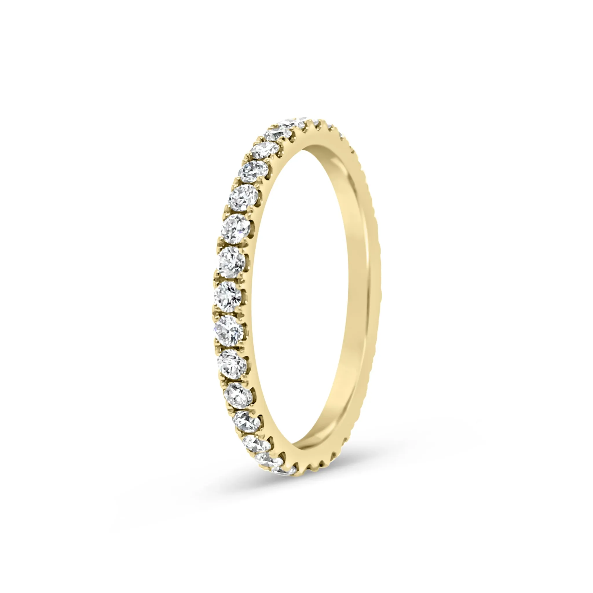 Slim Four Prong-Set Diamond Eternity Band