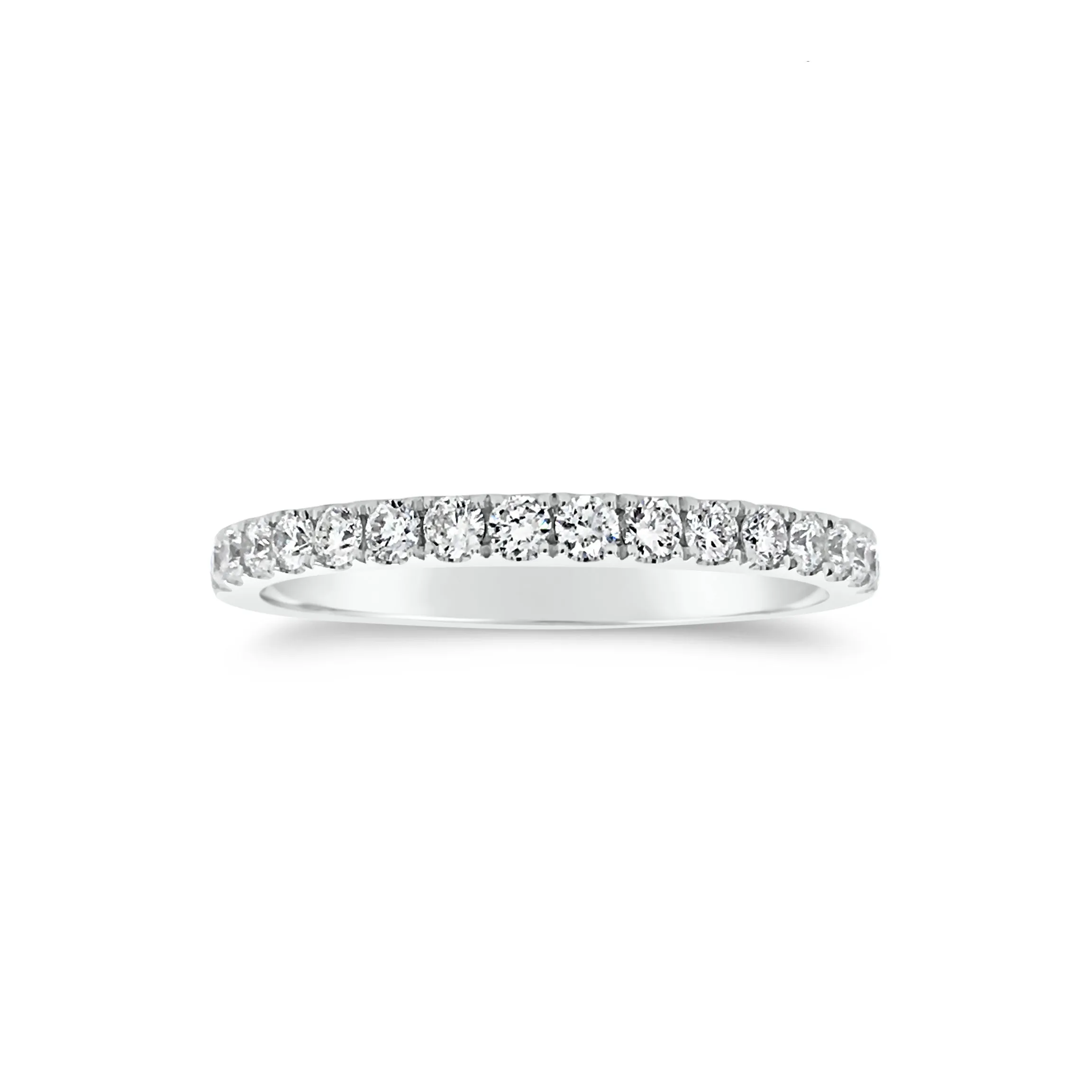 Slim Four Prong-Set Diamond Eternity Band