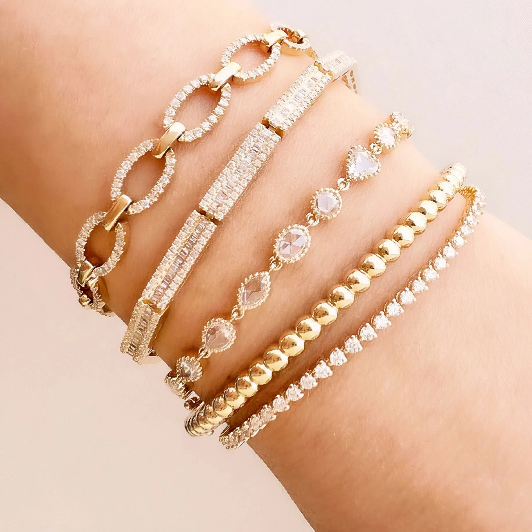 Soft Pave Chain Bracelet