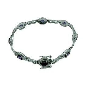 Sterling Silver Amethyst Bracelet