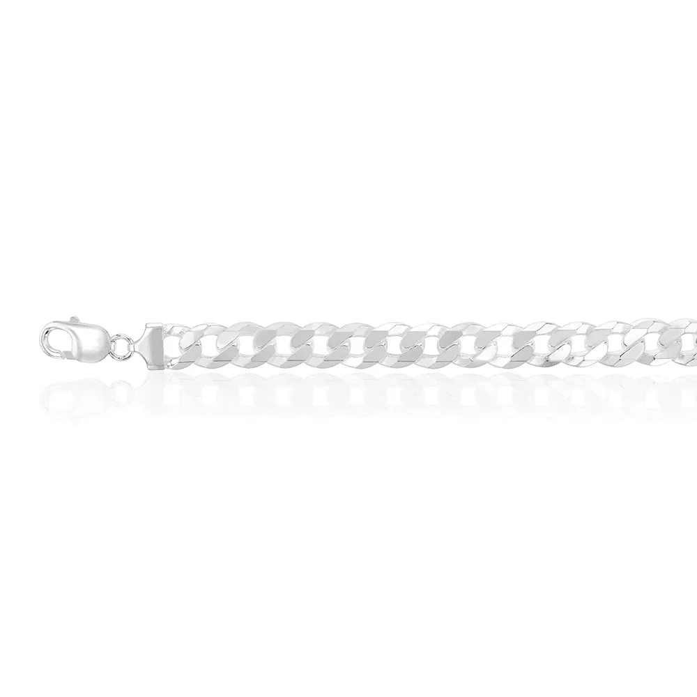 Sterling Silver Curb 250 Gauge 23cm Bracelet