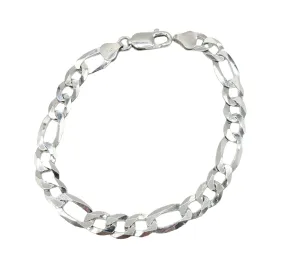 Sterling Silver Figuero Link Men's Bracelet