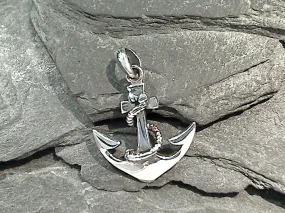 Sterling Silver Small Anchor Pendant