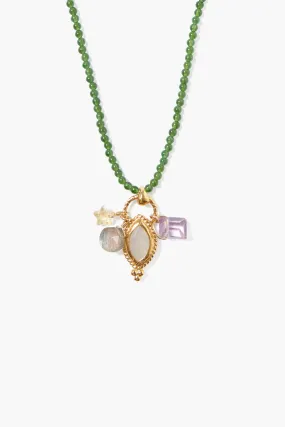 Tavi Charm Necklace Green Mix