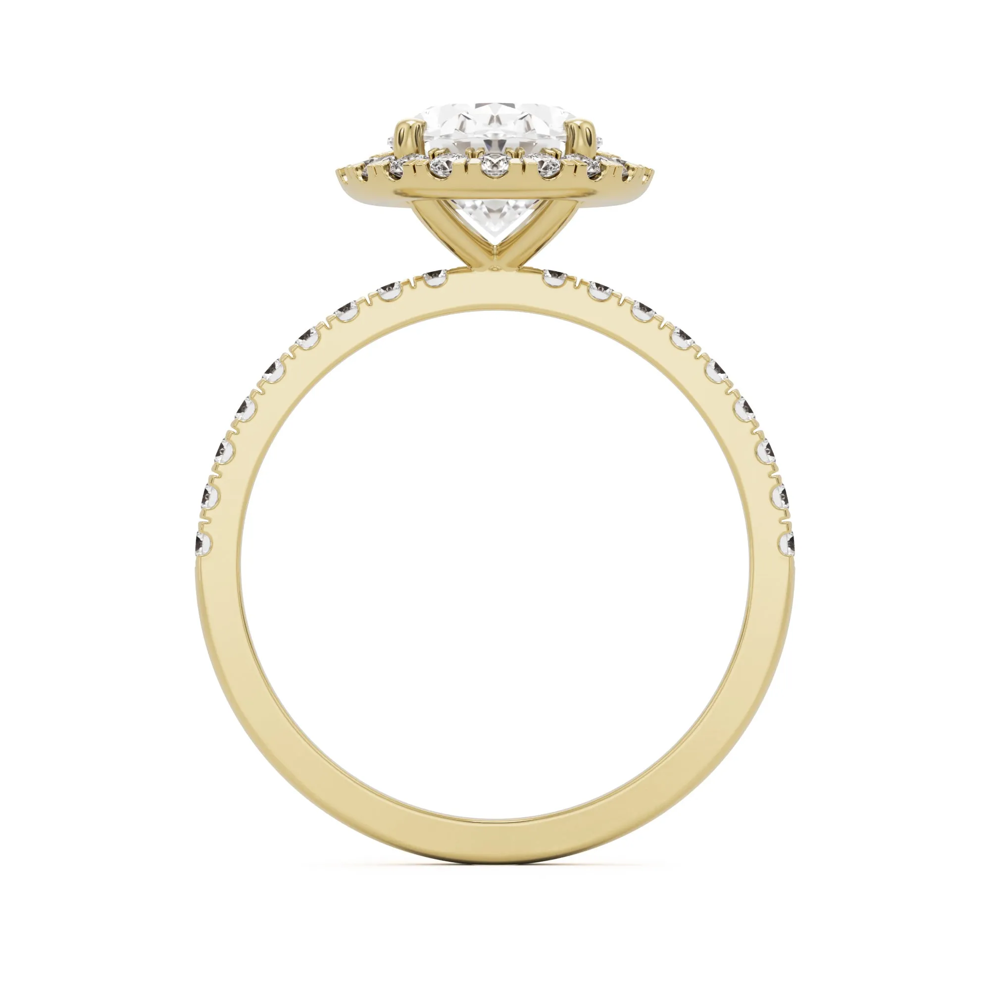 The Oval Halo Pavé