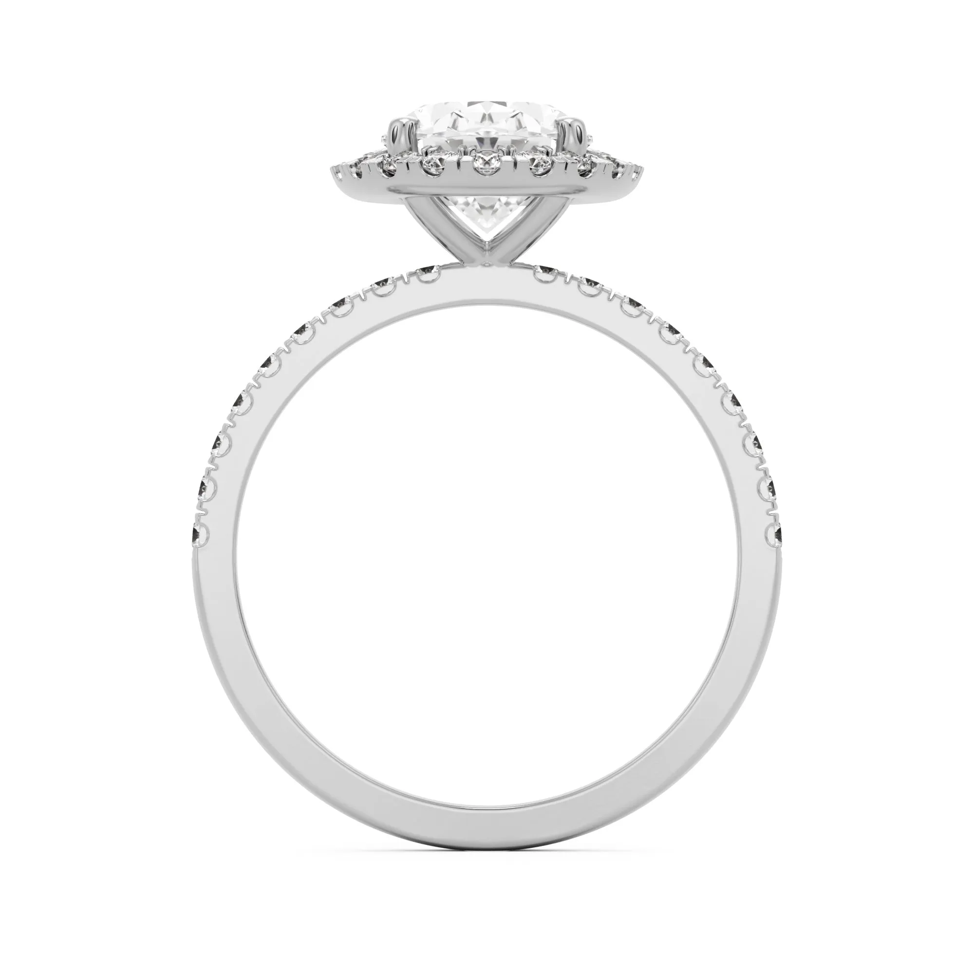 The Oval Halo Pavé