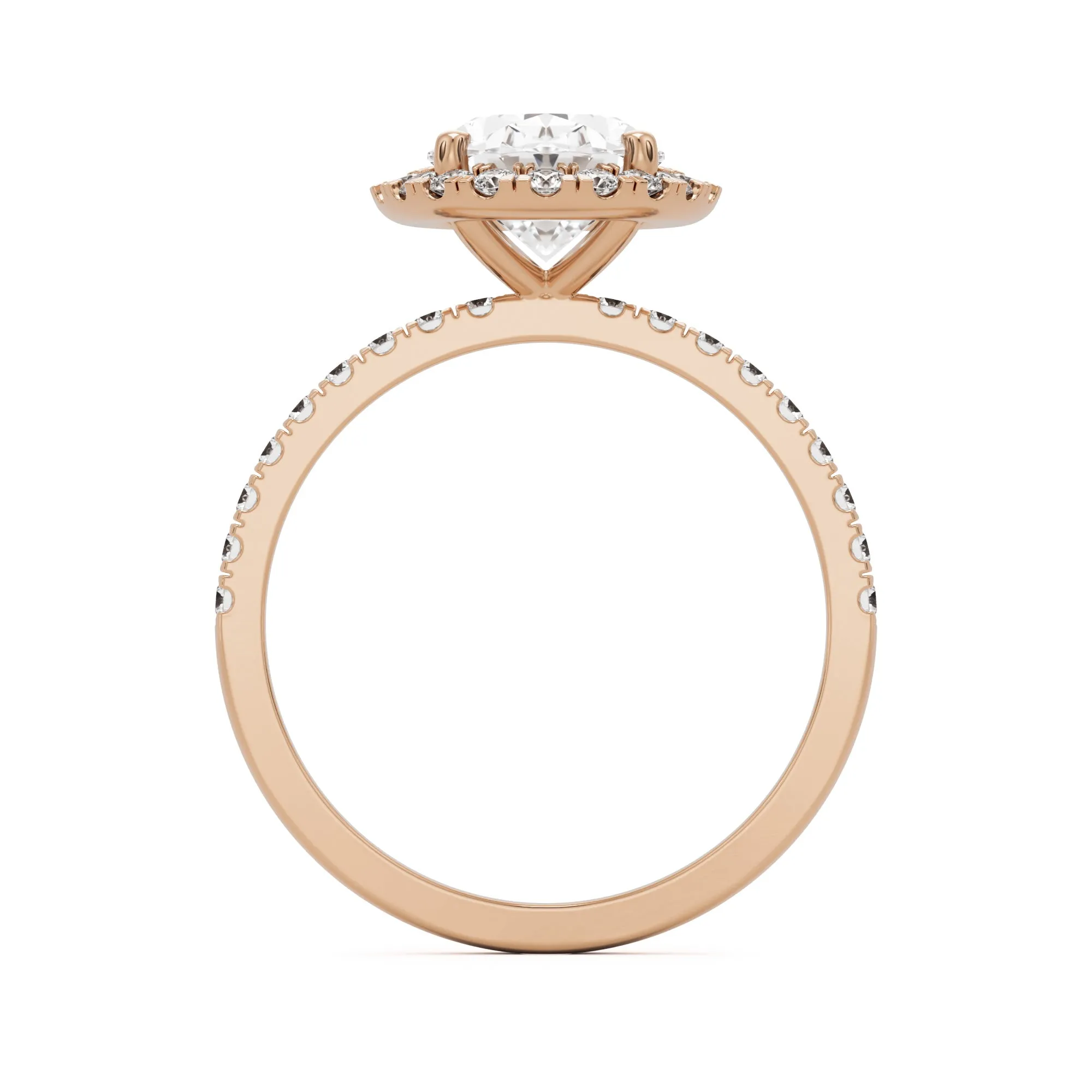 The Oval Halo Pavé