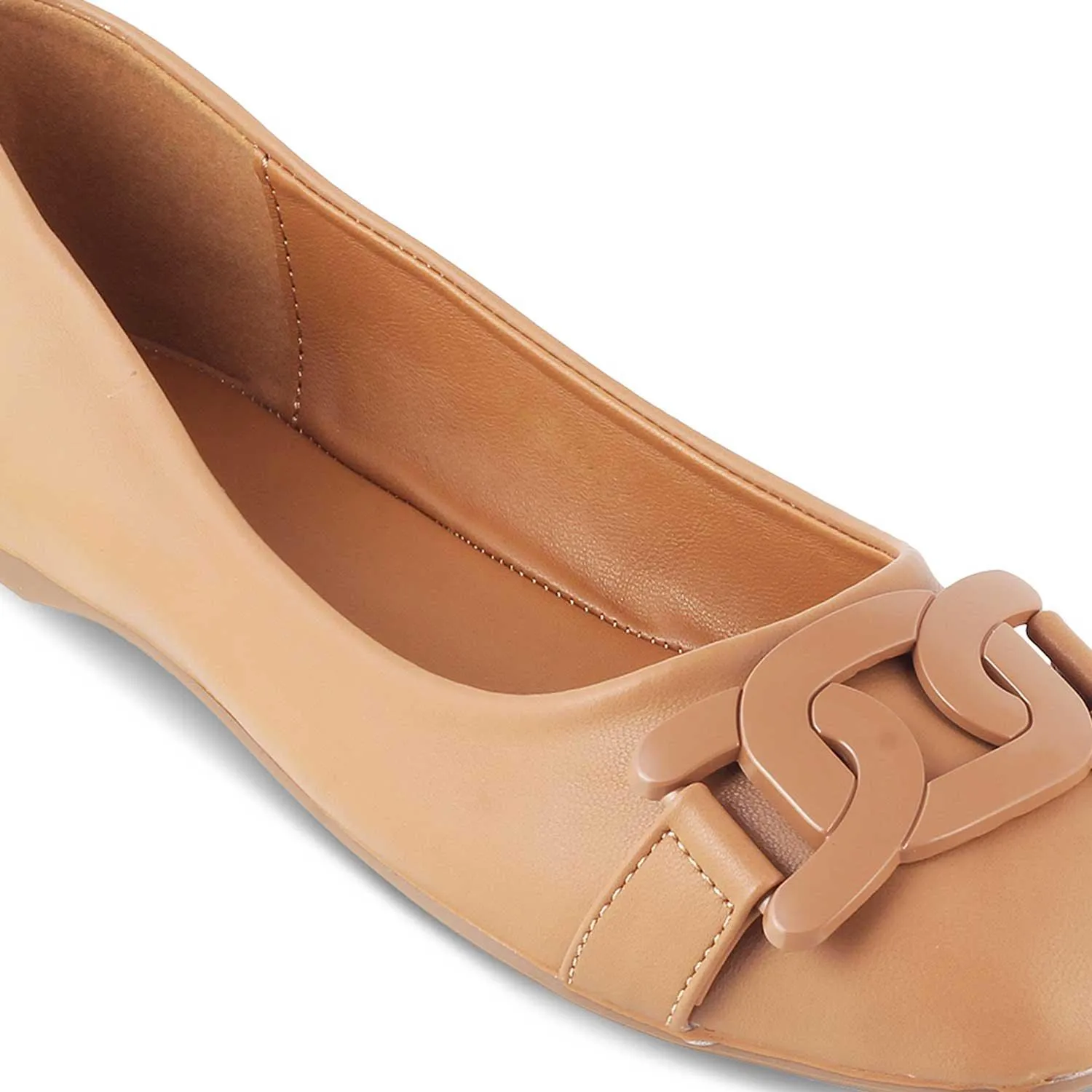 The Trescros Tan Women's Dress Ballerinas Tresmode