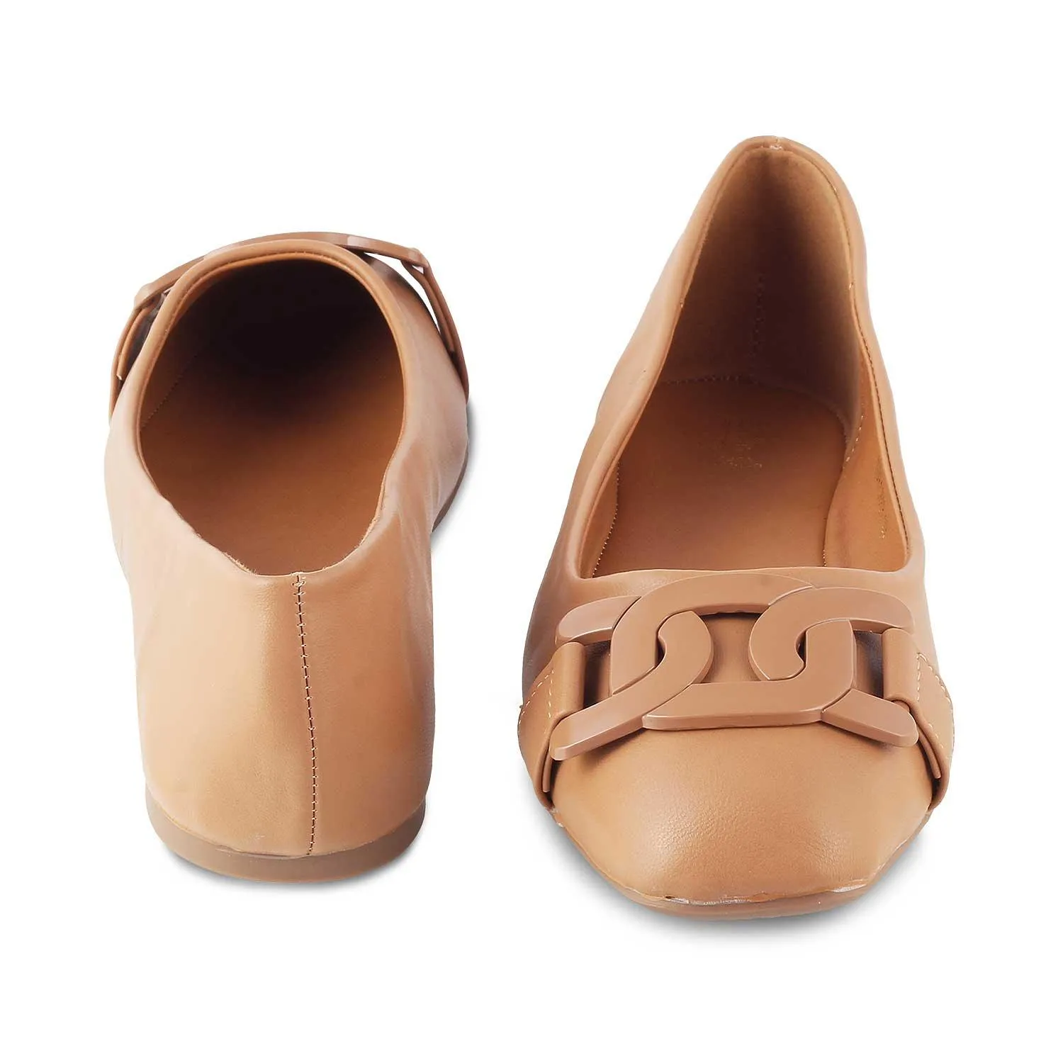 The Trescros Tan Women's Dress Ballerinas Tresmode