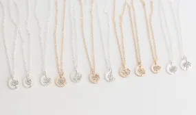 tiny blooms necklace {silver   gold}