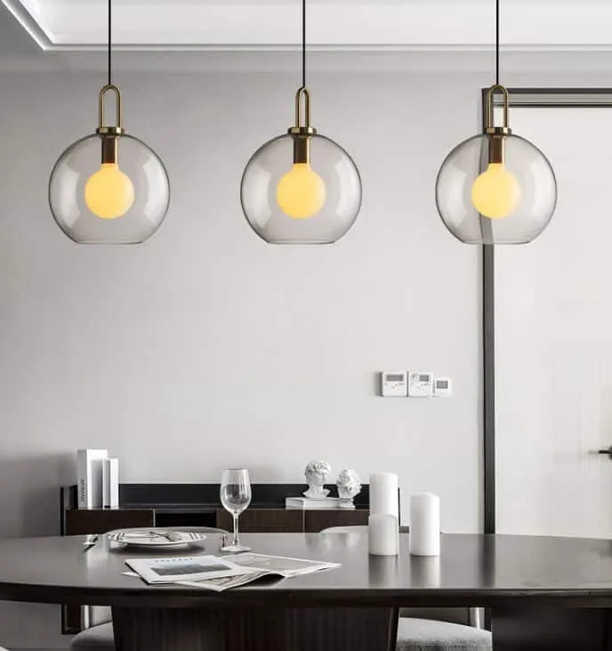 TORDIS U-loop Clear Glass Pendant Lamp