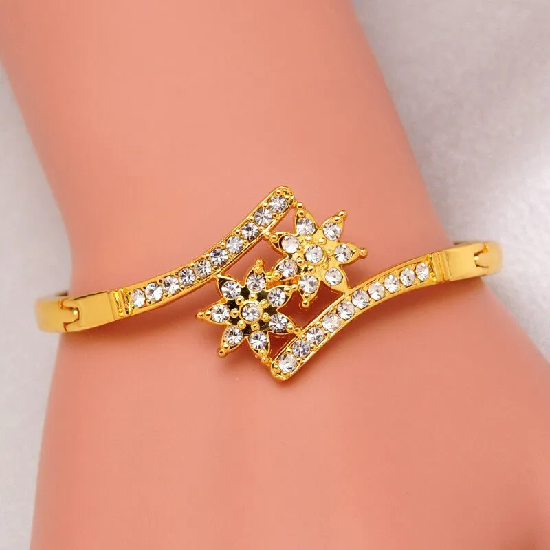 Trendy Crystal Bangles Bracelet