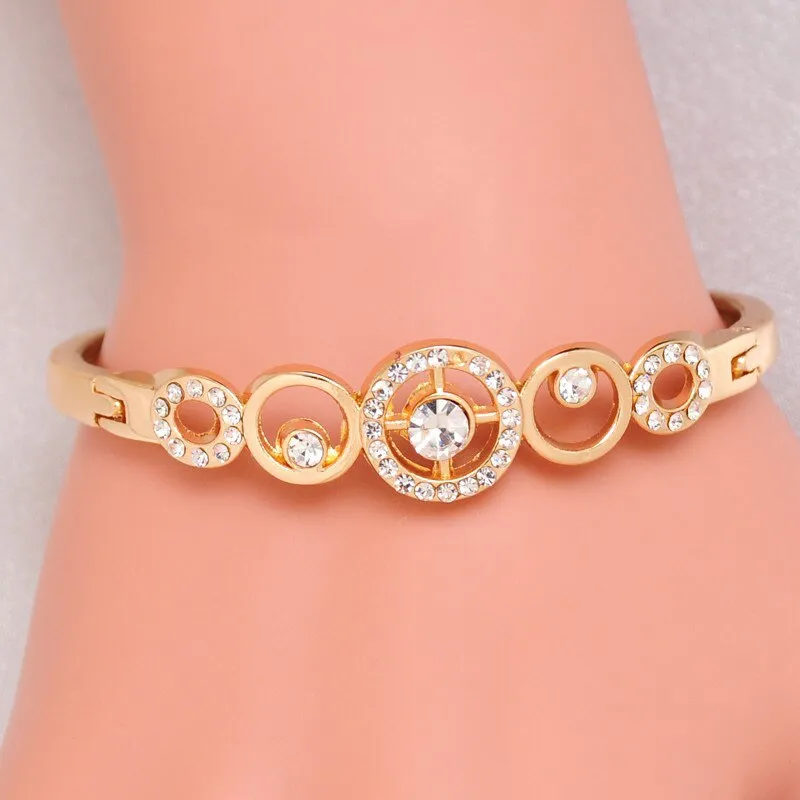 Trendy Crystal Bangles Bracelet