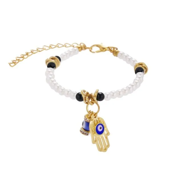 Turkish Lucky Evil Eye Bracelets Blue Evil Eye Bead Bracelet Men Women Handmade Lucky Jewelry Charm Bracelet Female Dropshipping