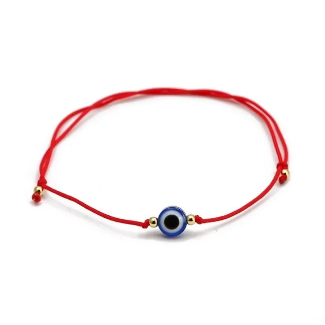 Turkish Lucky Evil Eye Bracelets Blue Evil Eye Bead Bracelet Men Women Handmade Lucky Jewelry Charm Bracelet Female Dropshipping