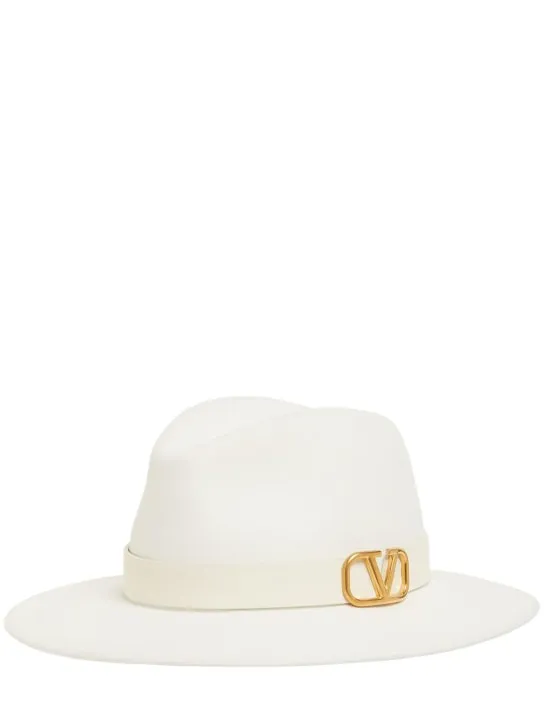 Valentino Garavani   V Logo Signature fedora hat 