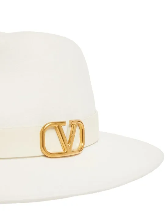 Valentino Garavani   V Logo Signature fedora hat 