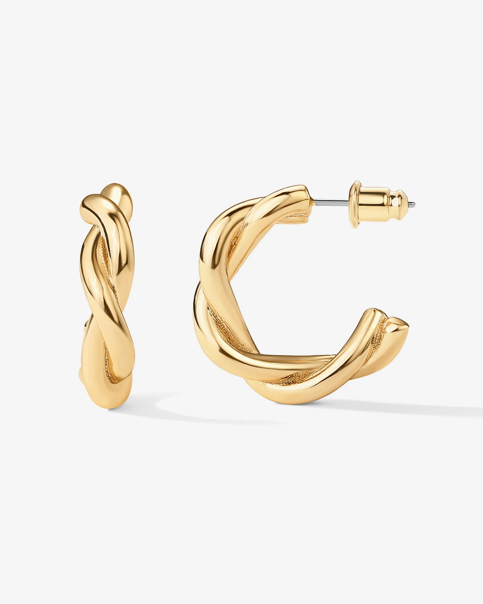 Vermeil Twisted Hoops