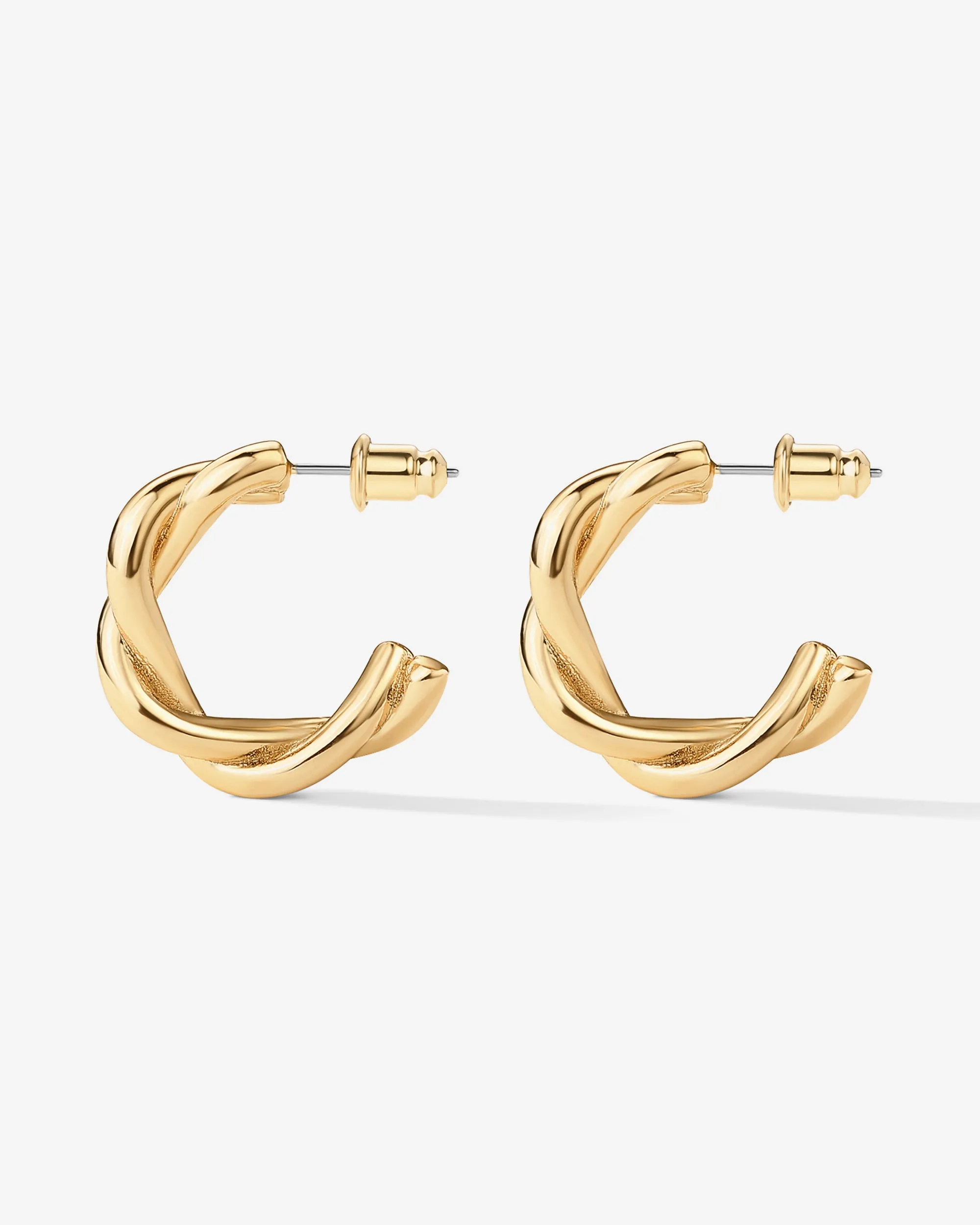 Vermeil Twisted Hoops