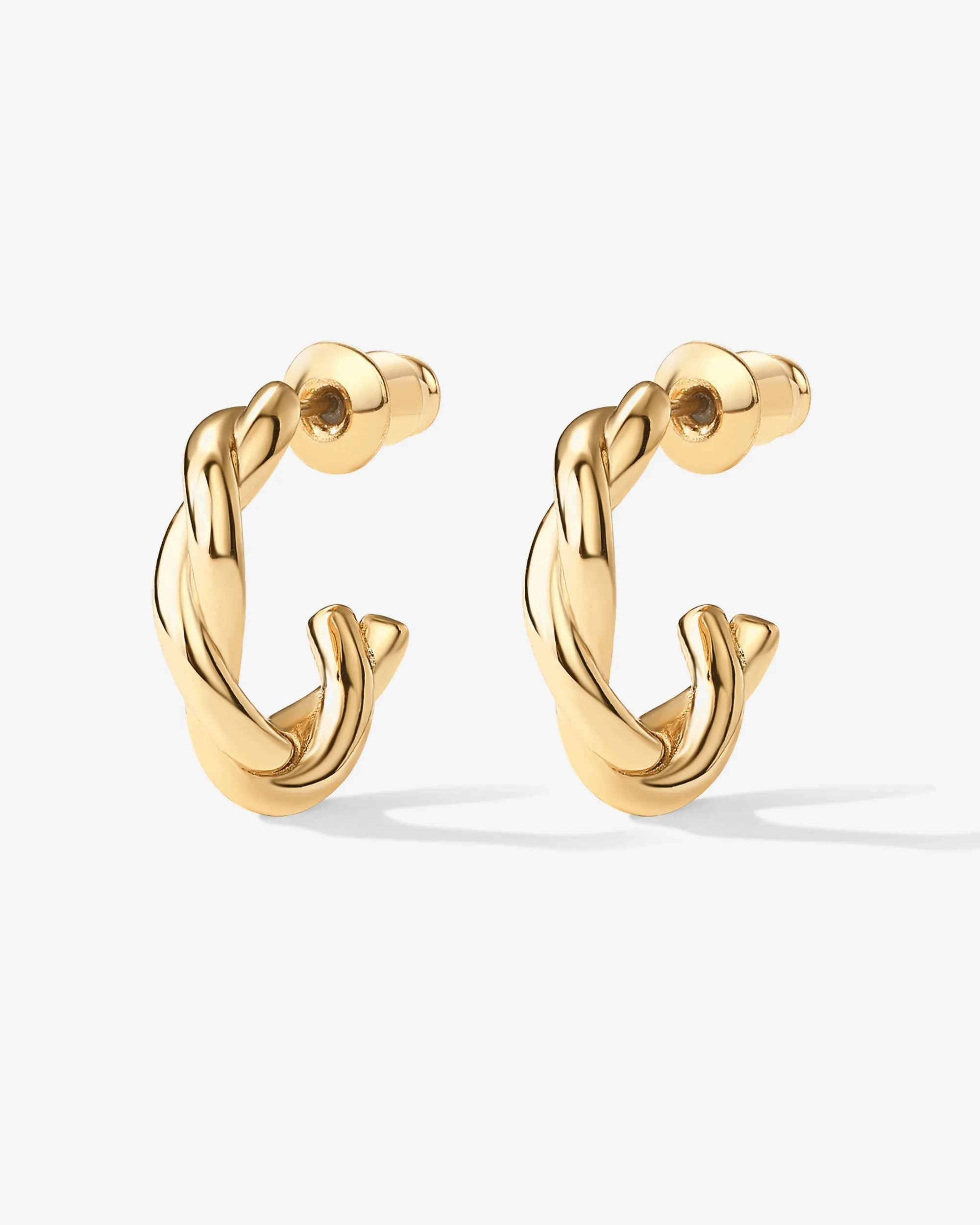 Vermeil Twisted Hoops