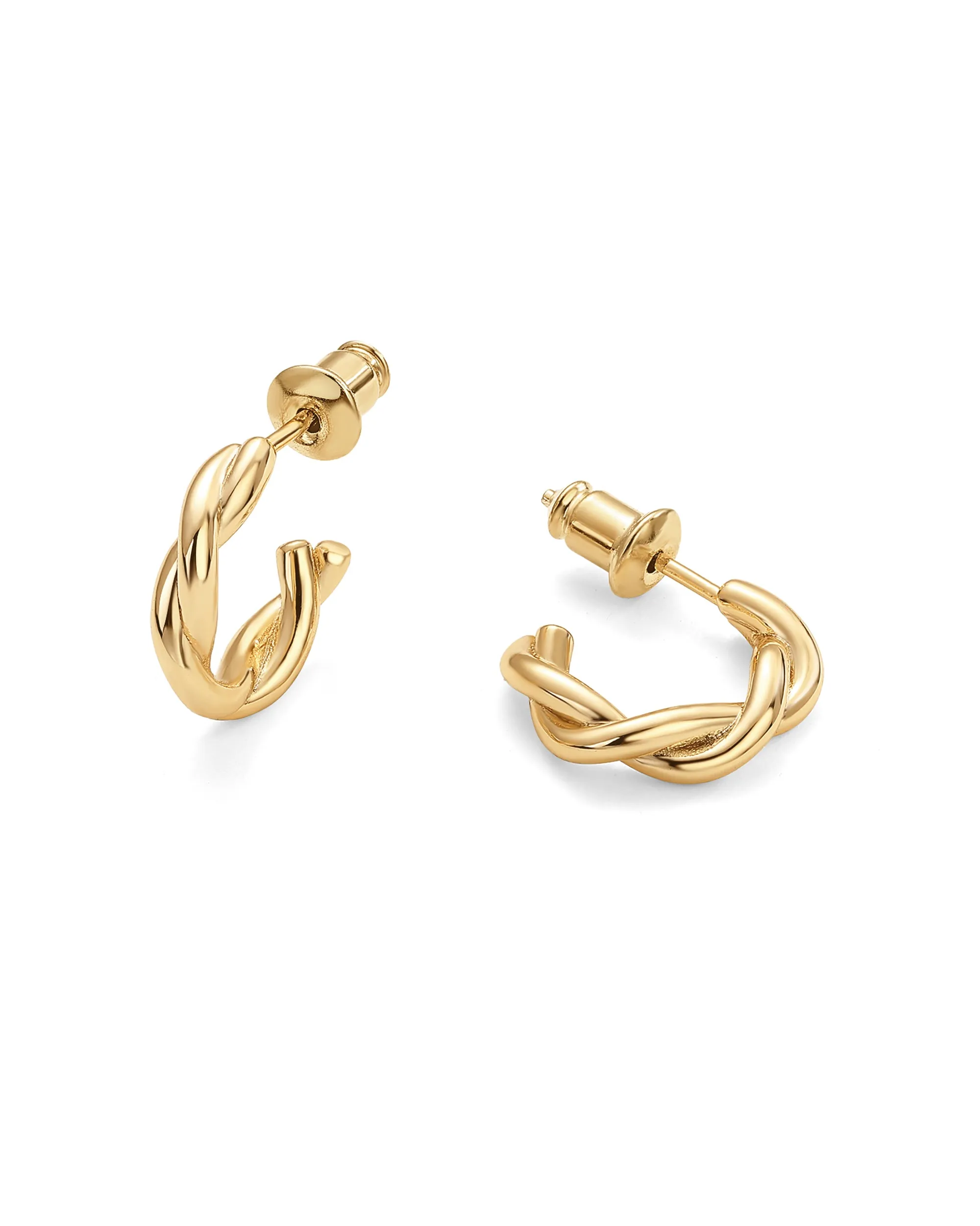 Vermeil Twisted Hoops