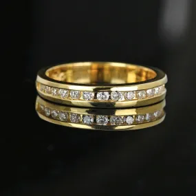 Vintage 14K Gold .50 CTW Diamond Wedding Ring Band