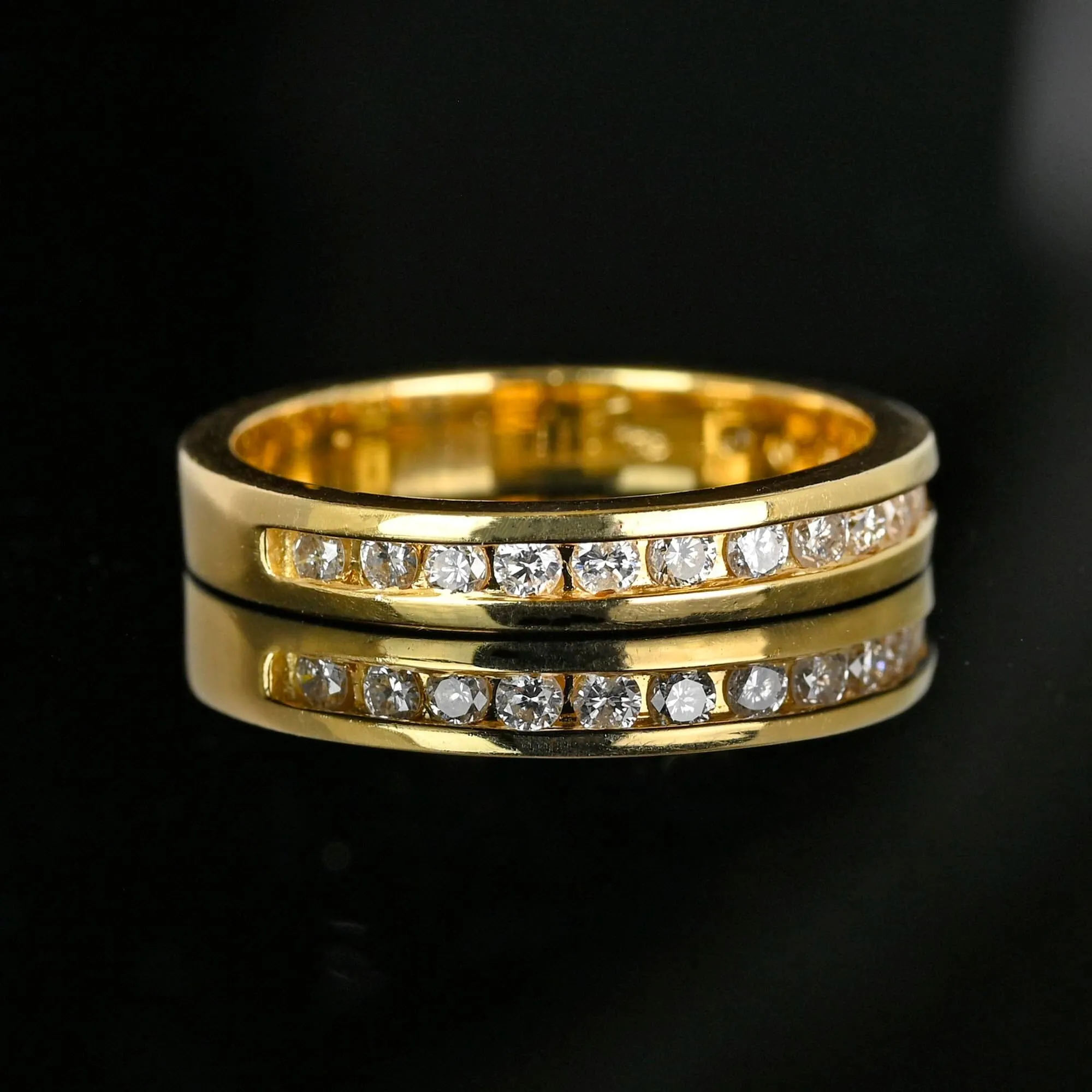 Vintage 14K Gold .50 CTW Diamond Wedding Ring Band