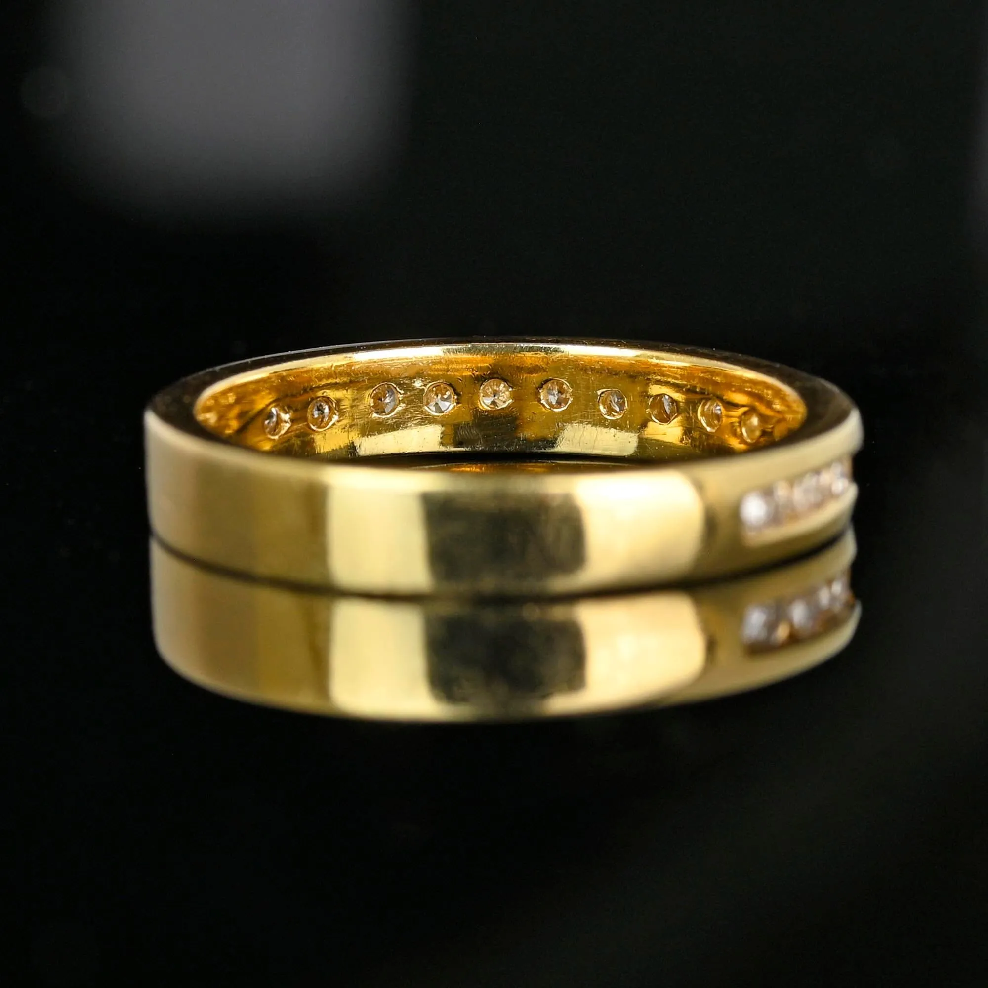 Vintage 14K Gold .50 CTW Diamond Wedding Ring Band