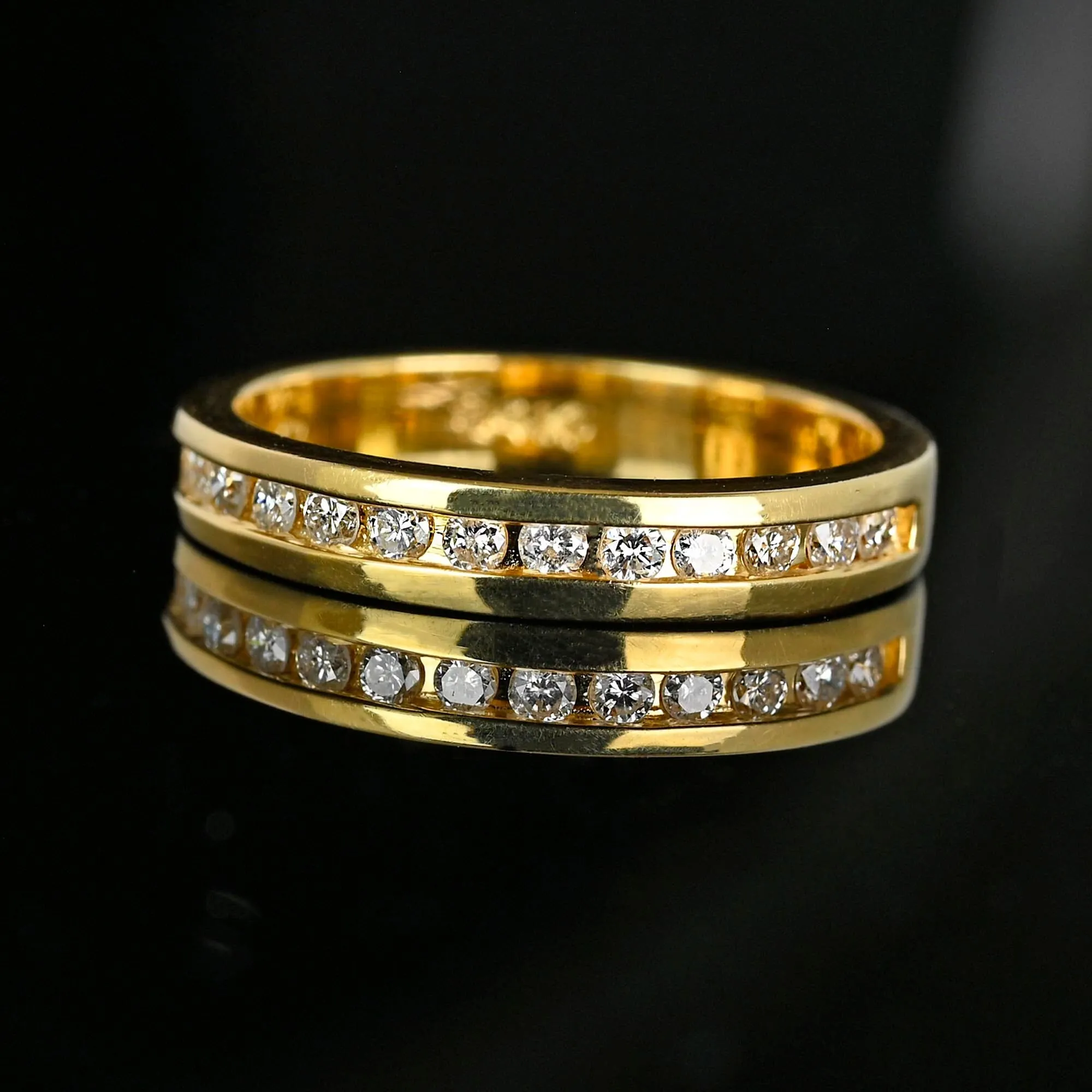 Vintage 14K Gold .50 CTW Diamond Wedding Ring Band