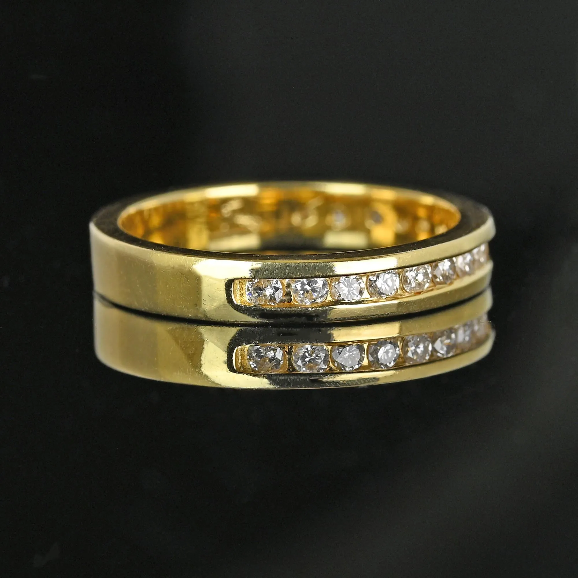 Vintage 14K Gold .50 CTW Diamond Wedding Ring Band