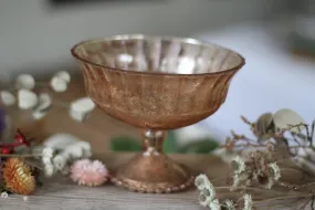 Vintage Distressed Glass Wedding Decor Vase Dish