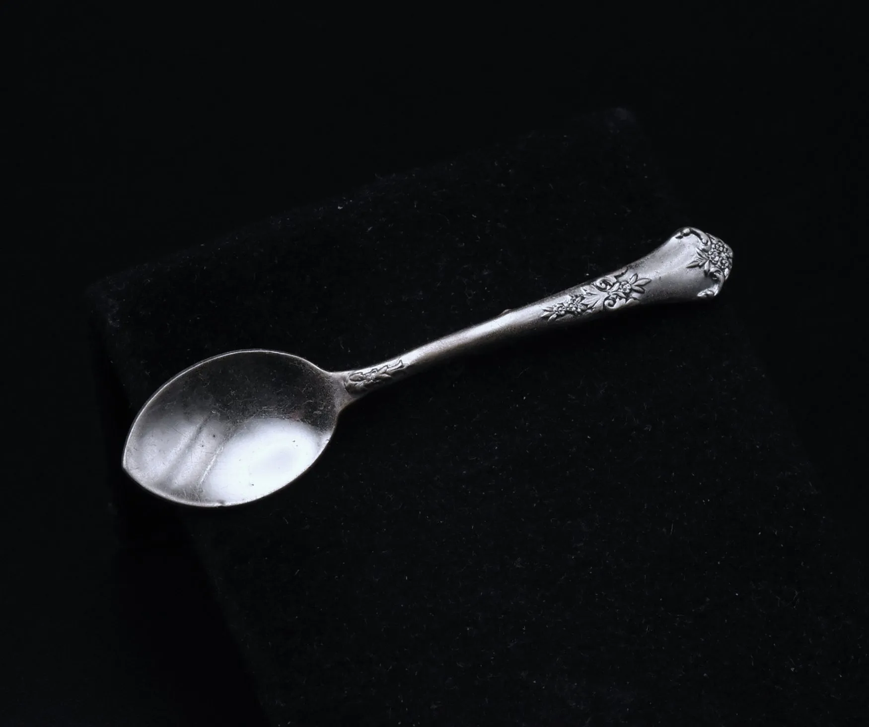 Vintage Sterling Silver Spoon Brooch