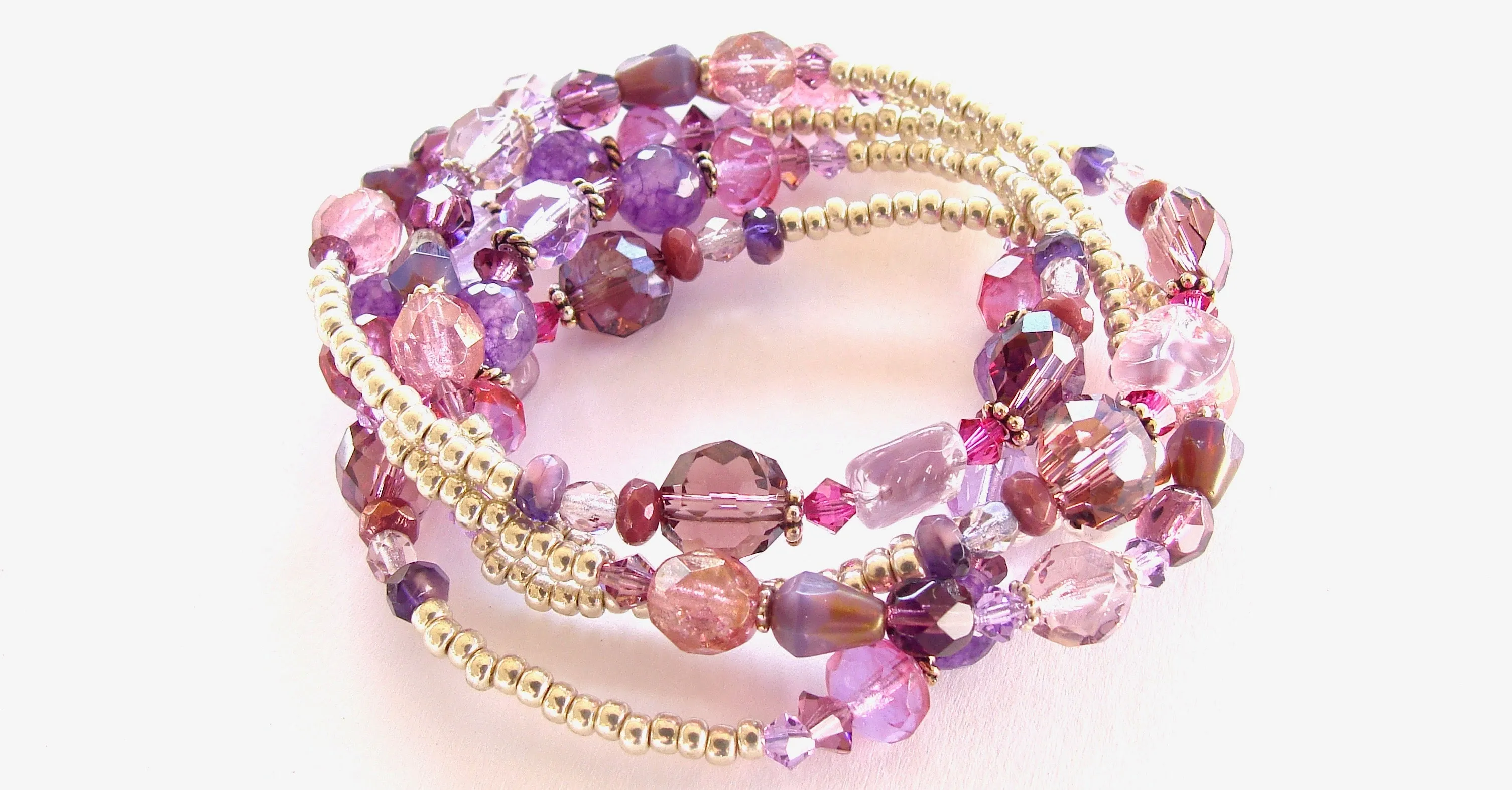 Violet: Purple Beaded Bracelet