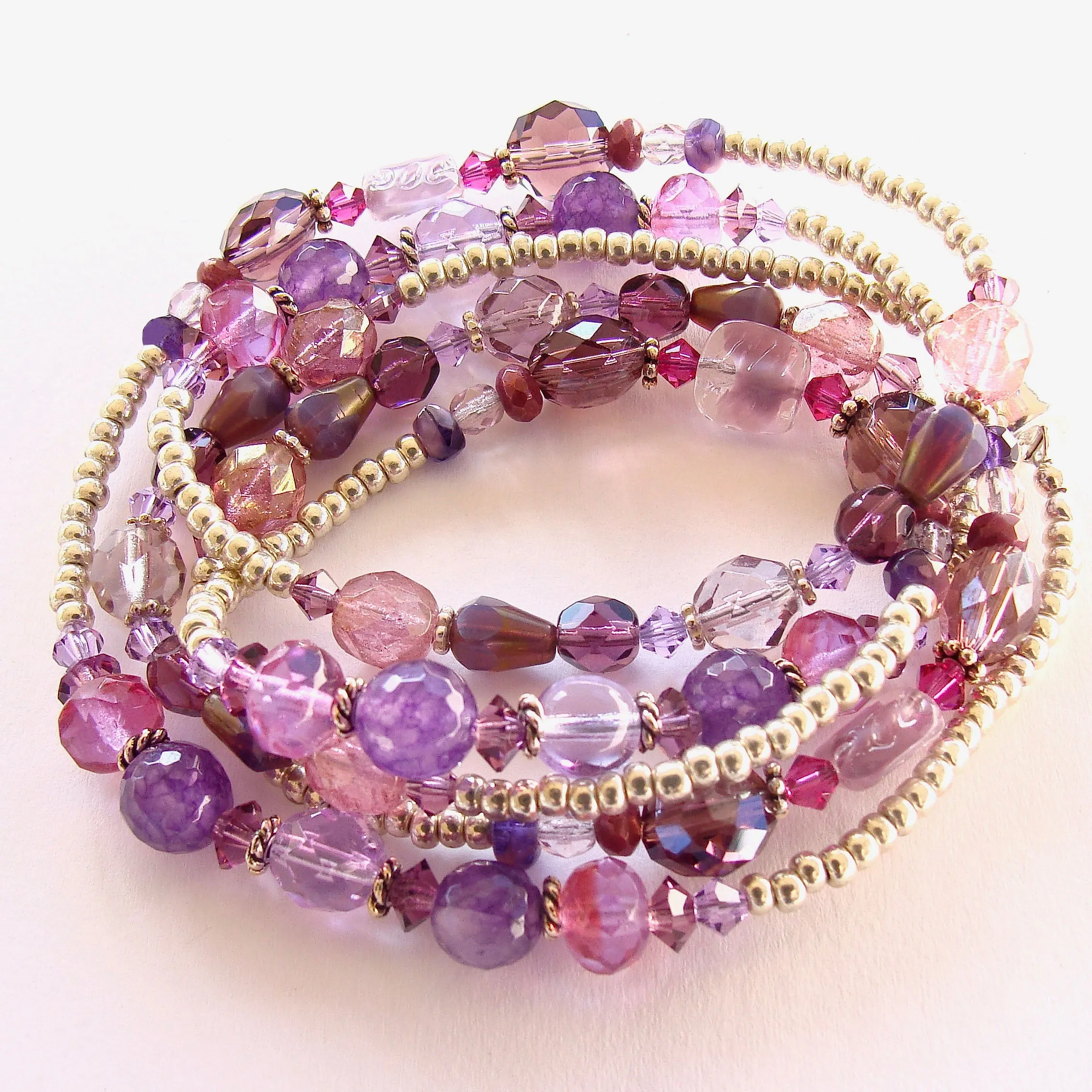 Violet: Purple Beaded Bracelet