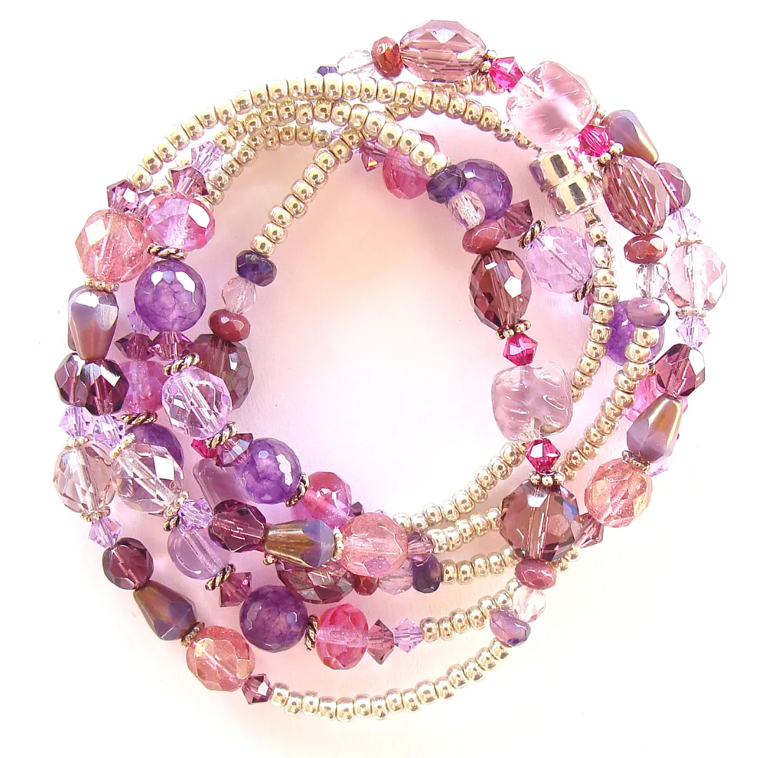 Violet: Purple Beaded Bracelet